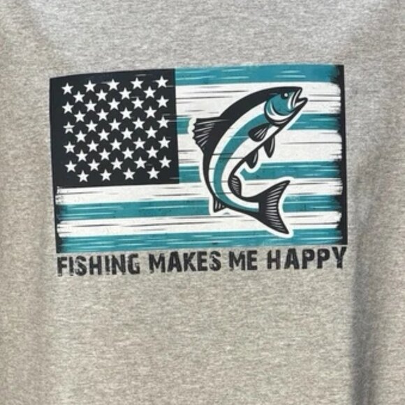 UNFAZED Men’s  Fishing Graphic T  shirt. Size M. NWOT - Picture 3 of 3